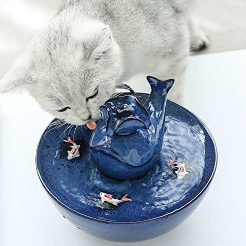 cat fountains ceramic