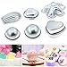 Loves Bath Bomb Mold - 48pcs Including Bath Bomb Molds/Heat Shrink Bags/Bath Toys, for Homemade Bath Bombs
