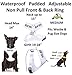 Deaf Dog (Dog Has Limited/No Hearing) White Colour Coded Non-Pull Front and Back D Ring Padded and Waterproof Vest Dog Harness Prevents Accidents by Warning Others of Your Dog in Advance (M)