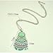 Kalapure Women's Syuthetic Turquoise Crystal Beaded Necklace Long Tassel Sweater Statement Necklace