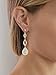 Mariell Gold Wedding Earrings, Cubic Zirconia Dangle Earrings for Bride, Bridesmaids, Gold Bridal Earring