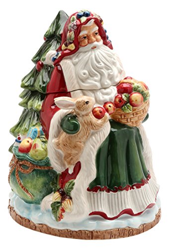 Cosmos Santa ceramic Cookie Jar, 11-1/2