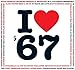 1967 BIRTHDAY or - I Love 1967 Compilation Music Hits CD - 20 Original Songs - 1967 Year Greeting Card
