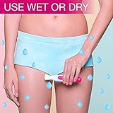 Veet Sensitive Precision Hair Trimmer & Shaper for Eyebrows, Facial Hair, Bikini Line, and Underarm, Bag & Battery Included, Waterproof - All in 1 Hair Removal for Women