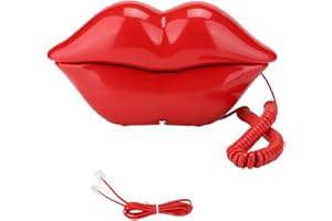 TIKATARER WX 3061 Multifunctional Lip Shape Telephone, Clear Sound Quality Desk Phone with Fashionable Home Decoration Best H