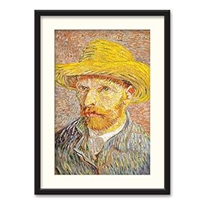 SIGNFORD Black Framed Canvas Wall Art Famous Painting...