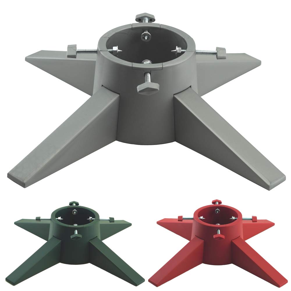 Christmas Tree Stand With Reservoir - Modern Design Real Xmas Tree Stand - Christmas Tree Base With Removable Legs - Xmas Tree Holder For Home & Office - Maximum 6ft Christmas Trees