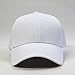 Plain Pro Cool Mesh Low Profile Structured Adjustable Baseball Cap (White)