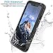 lanwow iPhone Xs Max Waterproof Case(6.5inch Only), Case with Screen Protector Support Wireless Charging Shockproof Dirt-proof Rugged Waterproof Case for iPhone Xs Max-Black