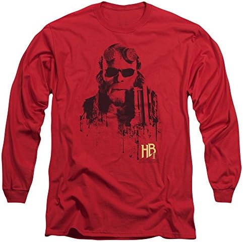 Hellboy II The Golden Army Fantasy Movie Splatter Gun Adult Long Sleeve T-Shirt