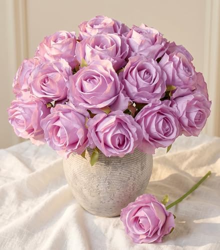 Ivydale Purple Roses Artificial Flowers