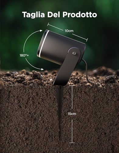 Govee Outdoor Spotlights 2, RGBWIC Outdoor Lights, Dimmable 700lm, Pack of 2 | IP67 Garden Light with 69 Scene and 16 Mon Colours, LED Lights with Different Installation Ways, Works with Alexa