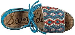 Sam Edelman Women's Neera Sandal, Blue/Multi, 5 M US