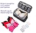 SACSTAR Travel Toiletry Bag for Women, Bra Organizer Underwear Storage Bag For Cosmetics, Toiletries, Hotel, Home, Bathroom, Airplane