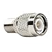 Eagles 2PCS TNC Male to F Female Jack Connector Coaxial Coax Adapter - TV Female Jack for Antennas, LAN Devices, Coaxial Cable, External Antenna