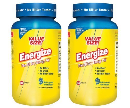 iSatori Energize All Day Energy Pill, Tablets, 84-Count Bottle (Pack of 2) Packaged by PMBundles