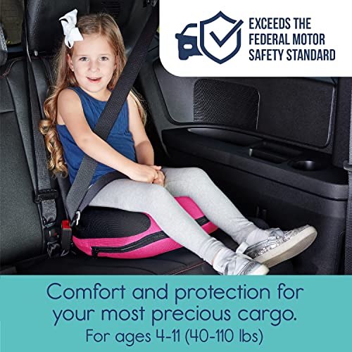 hiccapop UberBoost Inflatable Booster Car Seat Blow up Narrow Backless Booster Car Seat for