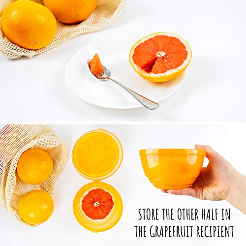 Grapefruit Spoons Knives Utensils Set - 12 Pack Premium Set Grapefruit Knives Straight Blade Curved Serrated Spoons Straw Brush Silicone Straws Citrus Fruit Kiwi Melon Grape Dessert Kitchen Recipient