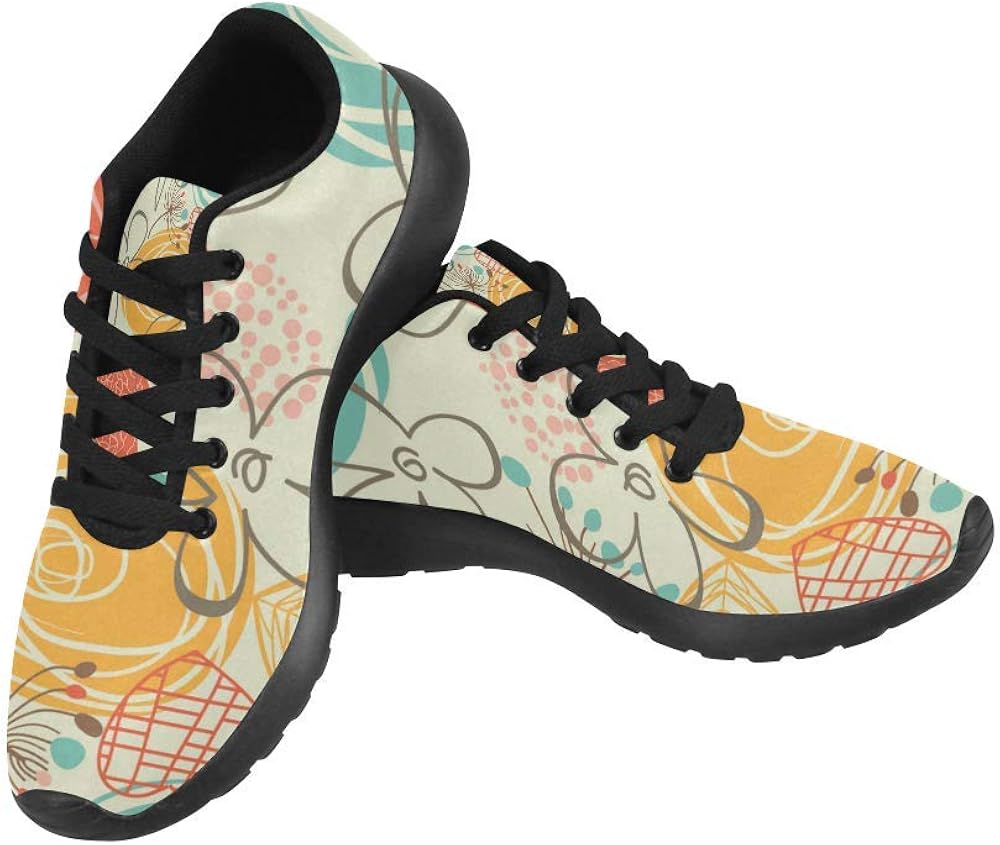 floral athletic shoes