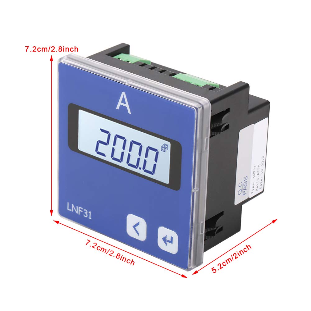 Ac電流計 Walfront Lnf31デジタルlcdディスプレイプログラマブル単相電流スマートメーター電気電流計電力量計 マニュアル付き 工業用計測器 産業 研究開発用品 通販 Amazon