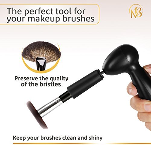 Limpiador Brochas Maquillaje | Kit de Limpieza en Seco Para Cepillos Profesional | 2 Brochas Incluidas | Limpia Todas los Pinceles en Segundos | Makeup Brush Cleaner | de Millenial Beauty