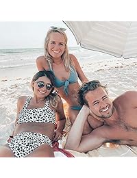 CinShein traje de baño de dos piezas con tirantes de espagueti a rayas para dama