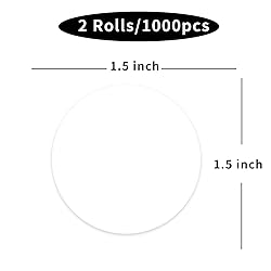STARLIBOO Blank Dot Stickers, 1.5 inch Circle