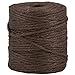 JAM PAPER Kraft Twine - 1/8 x 75 Yards - Chocolate Brown - Sold Individually