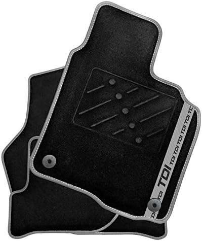 Fully Tailored Car Mats + Grey TDI Stripe (2215)