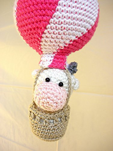 crochet baby mobile hot air balloon