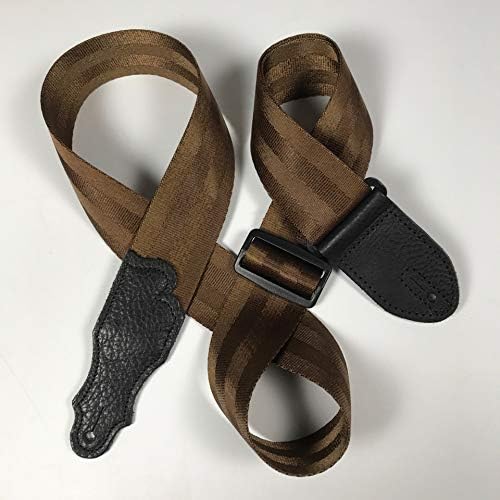 Franklin Strap - 2" Aviator Seat Belt - Guitar Strap - Available in various Colors (Brown)