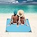 LITAUS Outdoor Picnic Beach Blanket Stakes, Waterproof Camping Trap Beach,Camping,Traveling Hiking,Pocket blanket Corner Pockets, Loops Bag