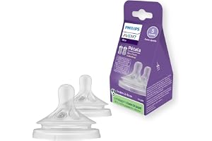 Bicos Pétala 3.0 Philips Avent com válvula anticólicas, fluxo extra rápido (Flow 5), pacote com 2, SCY965/02
