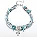 FineMe Starfish Turtle Anklets Multiple Layered Boho Gold Chain Anklet Heart Beach CZ Turquoise Stone Charm Anklet