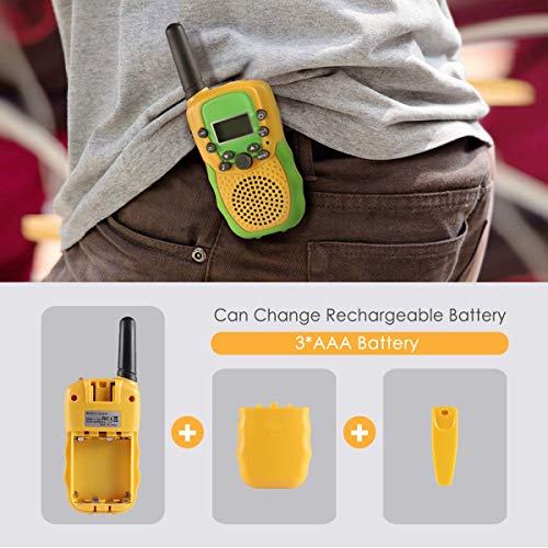 Walkie Talkies for Kids, Cakie 22 Channel FRS/GMRS 2 Way Radio (up to 3.7 Miles) UHF Hand-held Toys for Boys and Girls Age 3 4 5 6 7 8 9