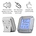KitchenBros Digital Food Thermometer Instant Read For Cooking Meat BBQ Turkey And Steak Grill Oven Smoker Safe With Alarm Timer 2 Stainless Steel Probe AAA Batteries Included