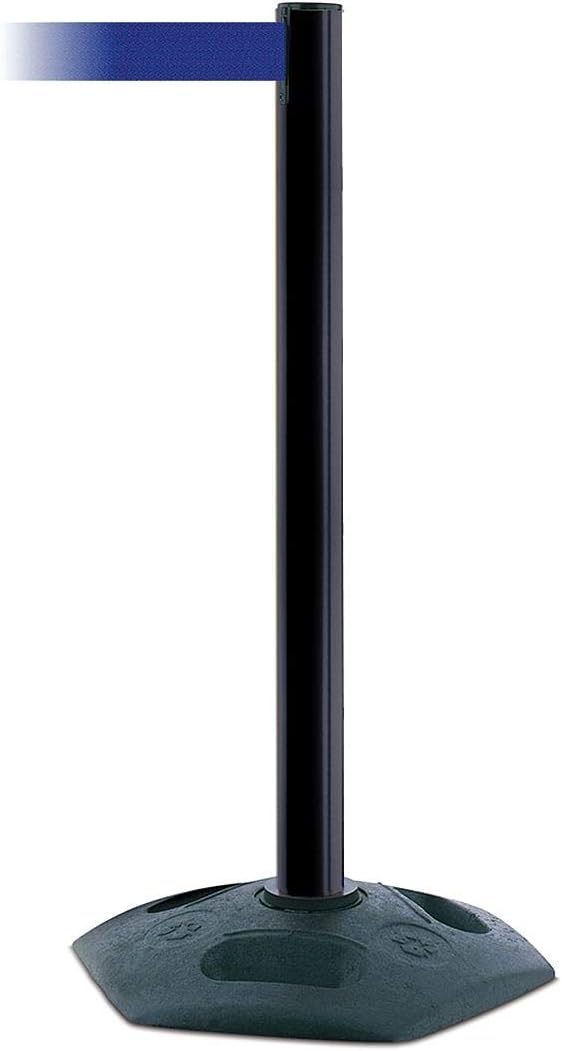 Post with Retractable Barrier