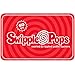 Swipple Pops Petite Swirl Ripple Lollipops - 60-Piece Tub (Red)