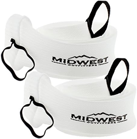 Midwest Outfitters Rod Socks Fishing Rod Sleeve Cover -2Pack- Rod Sock Fishing Pole Covers for Spinning Baitcaster and Youth Fishing Pole Sizes - Rod Cover Comes in Multiple Sizes and Colors
