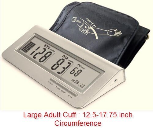 Eastshore 1018a Upper Arm Digital Blood Pressure Monitor Euro Style Design. 60 Memory ,Irregular Heart Beat Detector, Jumbo Lcd, Extra Large Cuff