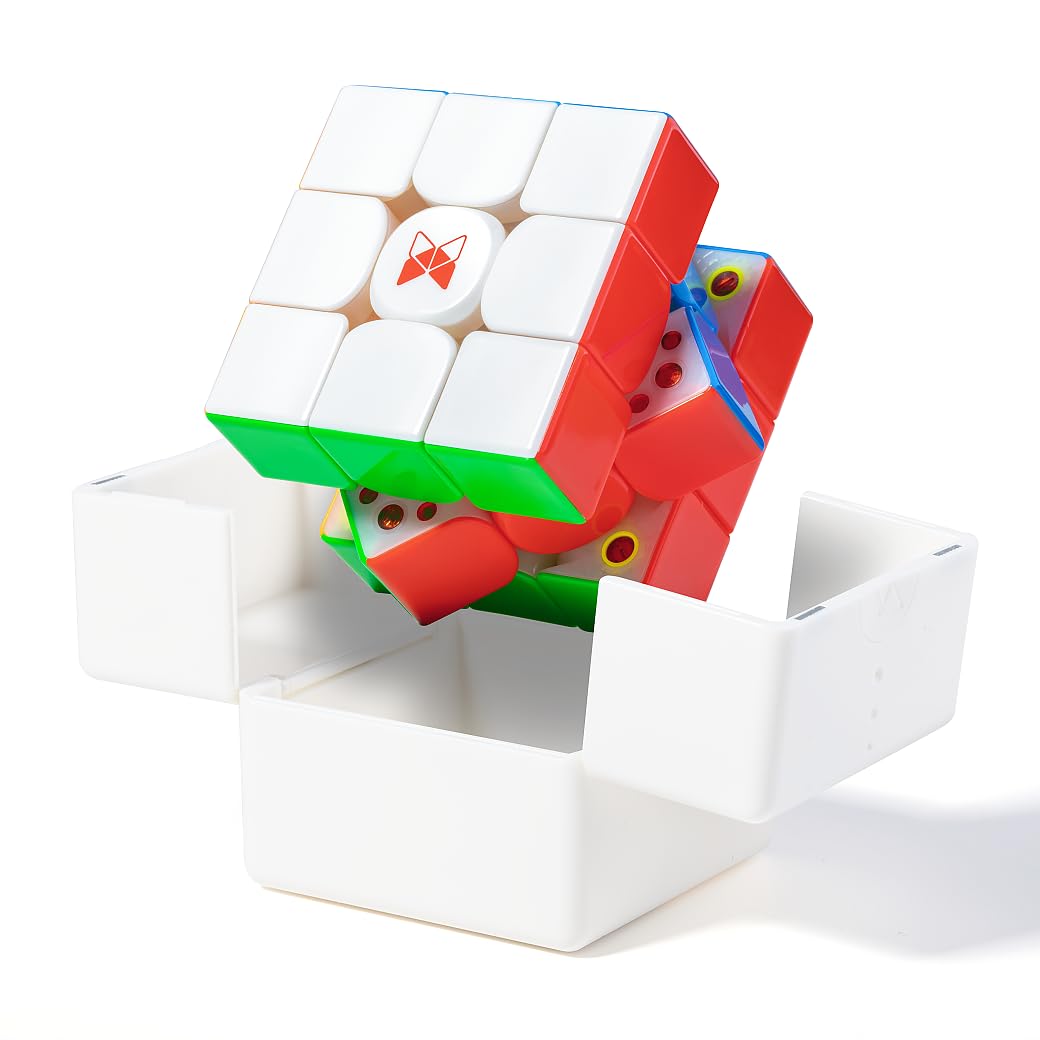 QY X-Man Tornado V4 M Pioneer UV Version 3x3 Speed Cube Magic Professional Cube Puzzle for Cube Lovers (UV version)