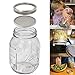 4 Pack Stainless Steel Sprouting Lids - 2 in 1 Superb Ventilation Stainless Steel Mesh Jar Sprouting Lid Kit for Wide Mouth Mason Jars Canning Jars for Making Organic Sprout Seeds in House/Kitchen