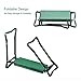 Wuudi Folding Garden Kneeler Seat Bench with Two Tool Pouches and Kneeling Pads Used in Gardening Work