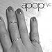 apop nyc Sterling Silver HeartBeat Ring Pulse 