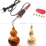 NJPOWER Wood Pyrography Tool Set 30W Soldering Iron
