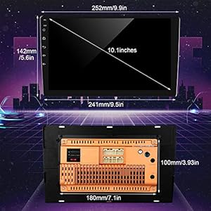 ANKEWAY 10,1 Pollici Android 9,1 Autoradio 2 DIN GPS Navigation Bluetooth/WiFi Car Stereo, 1080P HD Touch Screen Sistema… - immagine 3