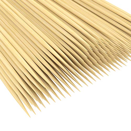 CandyHome Natural Bamboo Skewers BBQ Bamboo Sticks for Shish Kabob, Appetizer, Vegetables, Cheese, Fruit, Corn and More Food, 4 inch 200 Pcs - Thumbnail 3