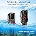 Youandme Snorkel Mask 180° Panoramic Full Face Design, Go Pro Compatible Snorkeling Mask with Anti-Fog and Anti-Leak Technology, See More water world Larger Viewing Area - L/XL