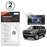 Toyota 2017 4Runner Screen Protector, BoxWave [ClearTouch Anti-Glare (2-Pack)] Anti-Fingerprint Matte Film Skin for Toyota 2017 4Runner