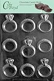 Cybrtrayd W051 Engagement/Wedding Ring Wedding Chocolate Candy Mold with Exclusive Cybrtrayd Copyrighted Chocolate Molding Instructions